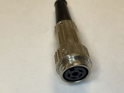 4 Pin Din Metal Female Connector with Locking Collar, W07