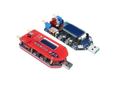 DC to DC Buck Converter 2A Step Up / Down Module, USB 4-13VDC Input, 1-30VDC Adjustable Output with LED Display Voltage Regulator Meter