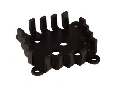 Aluminum Heat Sink For TO3 Transistor Heat Sink, Measures 45mm x 45mm x 12mm