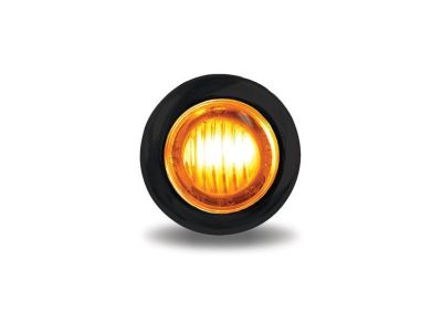 Amber Yellow LED, 12VDC 10-30V Voltage, Waterproof, Marker Running Light w/ Grommet, Fits 3/4 Inch Hole