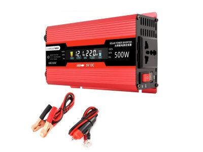 Carmon 12V to 115V 500W LCD Display Inverter, Power Converter
