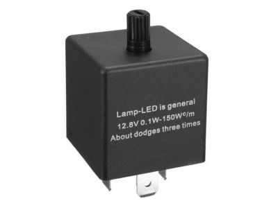 CF14 JL-02 12V Flasher for LED Auto Turn Signal Speed, 3-Pin Adjustable Frequency, Car Flasher, Fixs Hyper Flash