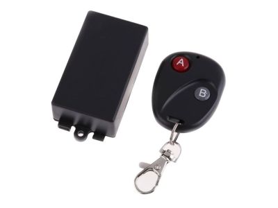 12VDC 1CH RF Wireless Remote Switch, Learning Code Receiver, 2 Buttons Remote Control Transceiver