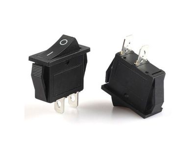 SPST BLACK ROCKER SWITCH 20A 125VAC 15A 250VAC IRS-101, KCD3, VOLTAGE 125/250VAC