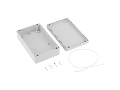IP65 Weather Proof Sealed Chassis Box, Enclosure, with Lid. Polycarbonate ABS, Gray, 200x120x56mm