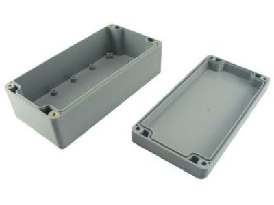 IP65 Weather Proof Sealed Chassis Box, Enclosure, with Lid. Polycarbonate ABS, Gray, 160x80x55mm