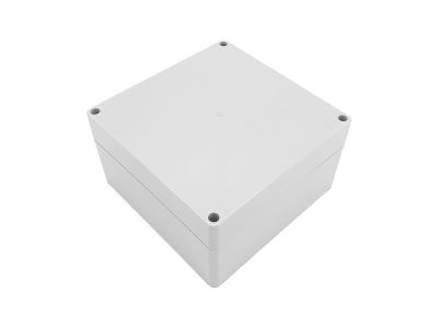 IP65 Weather Proof Sealed Chassis Box, Enclosure, with Lid. Polycarbonate ABS, Gray, 160x160x90mm