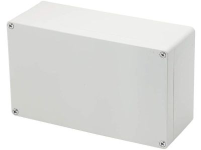 IP65 Weather Proof Sealed Chassis Box, Enclosure, with Lid. Polycarbonate ABS, Gray, 200x120x75mm