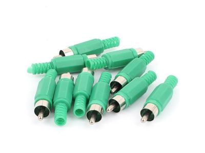 1pc RCA PHONO PLUG Green