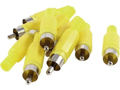 1pc RCA PHONO PLUG Yellow