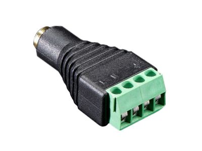 3.5mm 4 Conductor Jack / Female to Screw Terminals