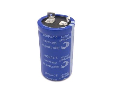 500F Farad 2.7V Super Capacitor, Dynacap Ultracapacitor, 35mm x 60mm tall