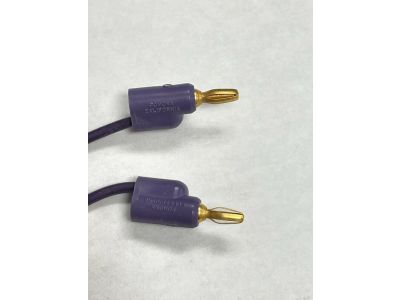 7 INCHES MINI BANANA PLUG PATCH CORD Violet Purple POMONA W16