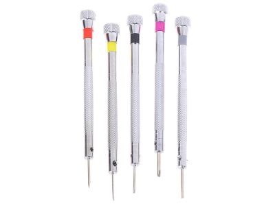 5 PCS Jewlers Screwdriver Tool Set with Replacement Tips