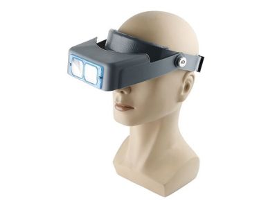 Multi-Power Head Magnifier : Multiple Magnifications 1.5x, 2.0x, 2.5x, 3.5x, 4 Lens Options Included. Optivisor