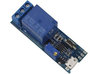5V-30V Micro USB Power Adjustable Time Delay Relay Timer Control Module