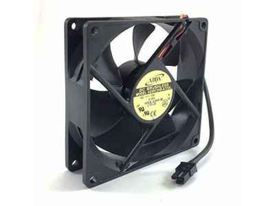 ADDA 12VDC FAN, .25A, 92mm Square x 25mm, Three wire fan