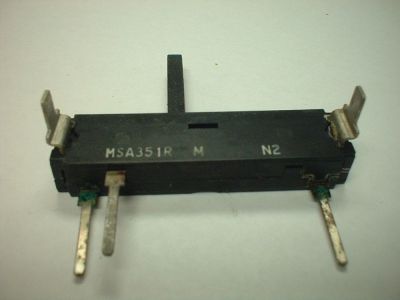 350 ohm Slide Pot Potentiometer Control, 2 inch long.