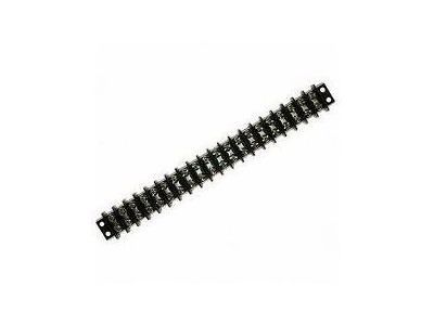30 AMP DUAL ROW TERMINAL BLOCK 24-142 BARRIER STRIP 24 POSITION 8-32 SLOT SCREWS