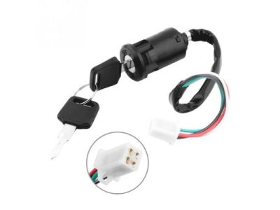 KEY SWITCH 5A - 125V, ON - ON or ON - OFF, SPDT, Use 32-2040 Connector Terminal, Snaps into 1 inch Hole Size, Panel Thickness 3/32 inch, Water Resistant