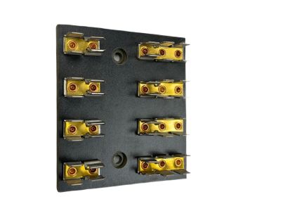 4 Position Fuse Block 1/4 x 1-1/4 3AG, AGC SURFACE MOUNT FUSE HOLDER BLOCK .250 Slide Type Terminals, 15A/115VAC, 10A/250VAC