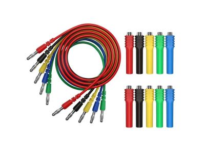Magnetic Test Lead Set, Kit with Standard Banana to Banana Plug Test Leads Magnetic Connectors