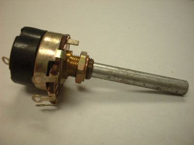 1000 1K ohm Pot Potentiometer Control, With Switch SPST, 1/4 inch diameter x 1 1/2 inch long shaft.