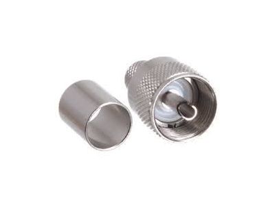 UHF MALE RG8, RG213 CRIMP ON CONNECTOR