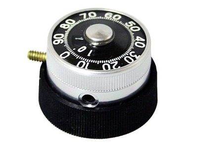 Amphenol Microdial 3000 Series, 15 TURN COUNTING DIAL for 1/8 inch shaft.