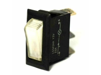 C5503AR Lighted Snap in Rocker Switch 12VDC SPST 15A ON-OFF Warm White ARCOLECTRIC W01