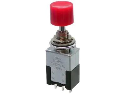 30-003 Push Button Switch SPDT 3A 125V ON-ON Push On - Push On MICRO 8N1021 ALCO MPS103D DS-196 55PE102
