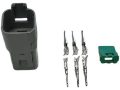 DEUTSCH WEATHER PACK KIT, CATERPILLAR 6 PIN HOUSING, MALE CONTACTS, DT04-6P, 3E3377, 9X3401