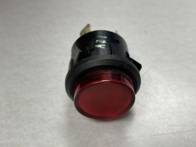Arcolectric C7030AH Red 12V Indicator Indicating Light Panel, .25 QSlide Lead, Fits 1 Inch Hole Size, K4 15-140, W14