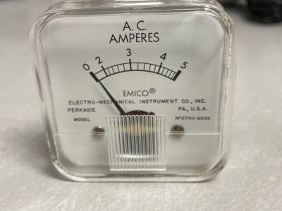 EMCO 0-5 AC Amperes PANEL METER 2 inch hole size, RF21/4C-6303