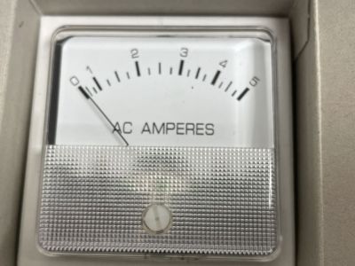 Triplett TP-600 0-5 AC Amps PANEL METER 2 inch hole size, 2-1/4 Inch Square Face size, Caltronic PM-560