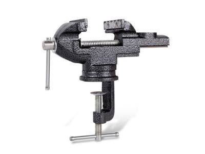 Rotating Steel Vise, Table Clamp, 3 Inch Jaw Opening, Weight 4lbs