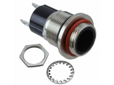 Dialight Panel Mount Socket 125040811143, For T 3-1/4 Miniature Bayonet Base Lamps, B1A (NE-51), B2A (NE-51H) W22