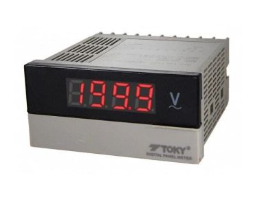 TOKY 0-200V DC DIGITAL VOLT PANEL METER 3.5x1.75 inch Slot Hole size, W13