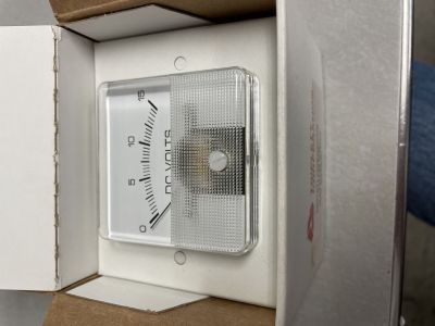 Triplett TP-600 0-15 DC Amperes PANEL METER 2 inch hole size, 2-1/4 Inch Square Face size, Caltronic PM-260, Shurite 2337A