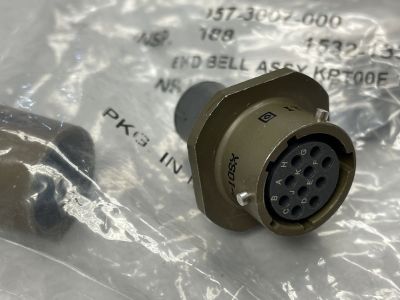 ITT CANNON 26482 CONNECTOR KPSE 10C 10#20 SKT RECPTICAL, CONTACTS NOT INCLUDED, W17