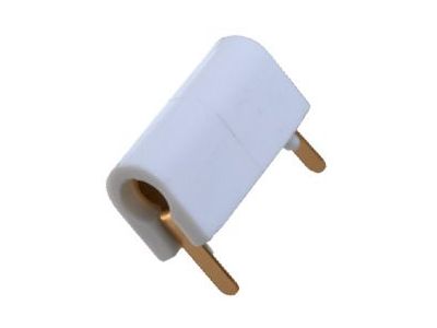 White PCB Test Point, Tip Jack, .4 Inch Wide, 105-0751-001