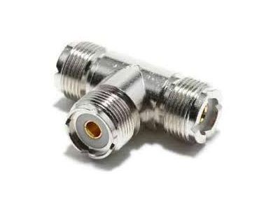 UHF 3 FEMALE T ADAPTOR SPLITTER TEE