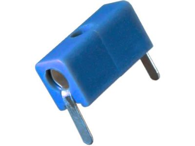 Blue PCB Test Point, Tip Jack, .4 Inch Wide, 105-0760-001