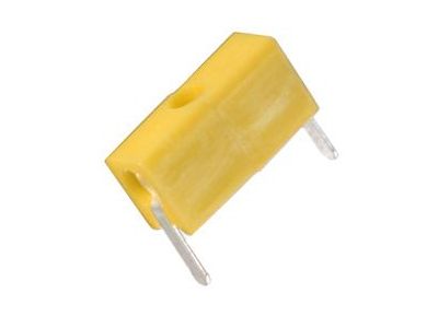 Yellow PCB Test Point, Tip Jack, .4 Inch Wide, 105-0757-001