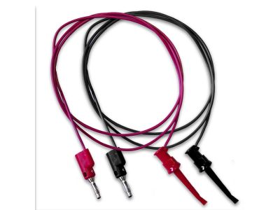 Mueller Test Lead Set, Banana to Grabber Hooks