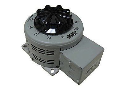 Staco Variac Staco Variac / 120/ 240VAC Single Phase Input / 0-280VAC Output / 10A / Manual Operated / Cased with Cover