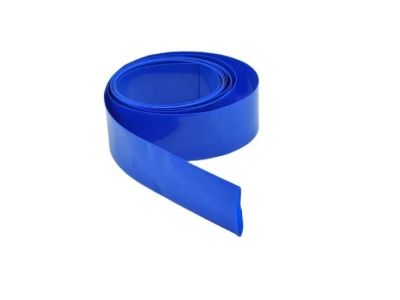 2:1 RATIO 2IN BLUE RAPID HEAT SHRINK - 3FT, THIN BATTERY PACK SHRINK WRAP TUBING FILM