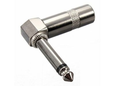 1/4 inch MONO PLUG 90 DEGREE, Right Angle