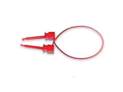 Mueller Test Lead, Grabber Hook to Grabber Hook, 3ft, Red