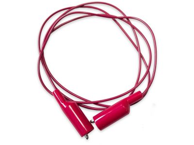 Mueller Heavy Duty 14AWG 300V Alligator Test Lead, 2ft, Red